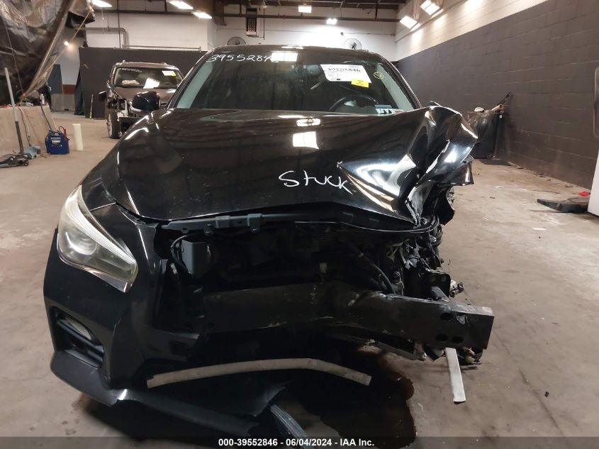 2016 Infiniti Q50 3.0T Red Sport 400 VIN: JN1FV7AR3GM450779 Lot: 39552846