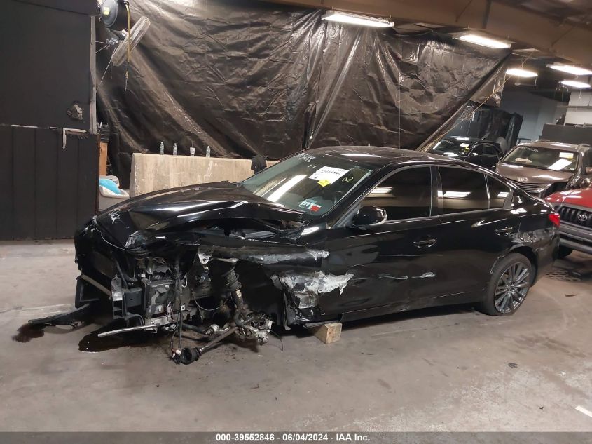 2016 Infiniti Q50 3.0T Red Sport 400 VIN: JN1FV7AR3GM450779 Lot: 39552846