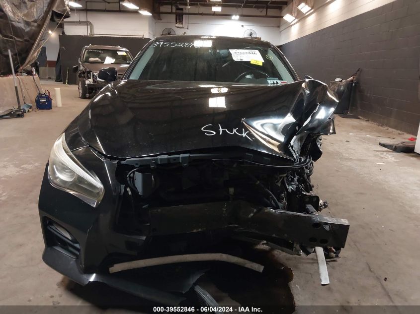 2016 Infiniti Q50 3.0T Red Sport 400 VIN: JN1FV7AR3GM450779 Lot: 39552846