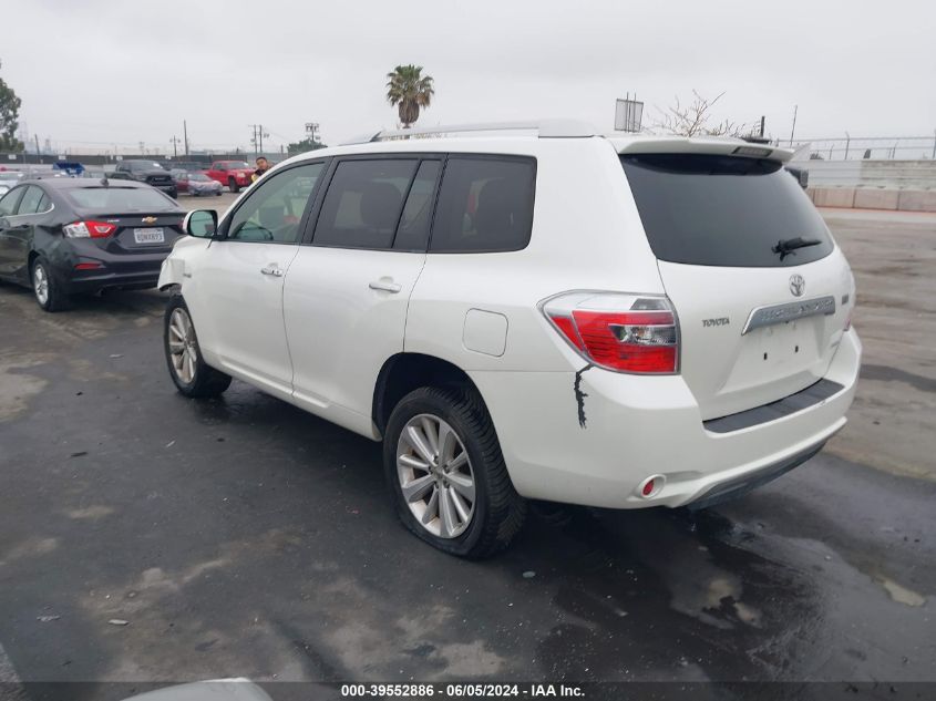 2008 Toyota Highlander Hybrid Limited VIN: JTEEW44A482009634 Lot: 39552886