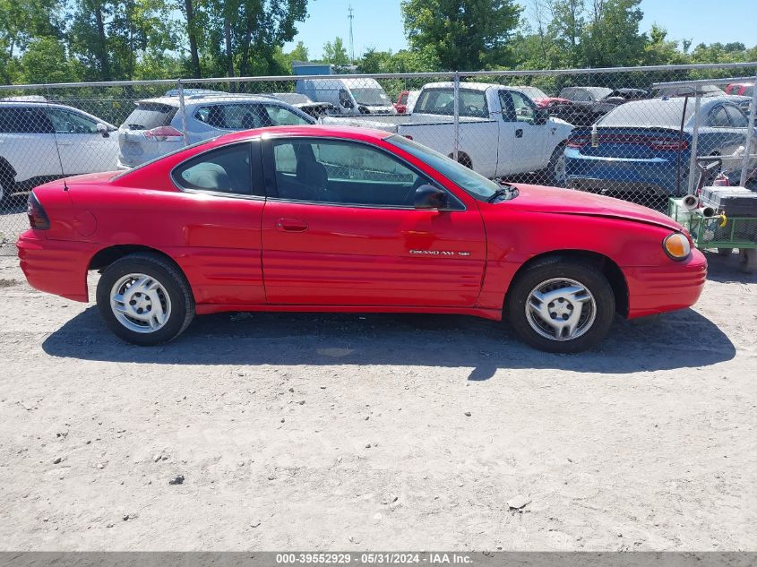 1999 Pontiac Grand Am Se VIN: 1G2NE12T6XM735075 Lot: 39552929