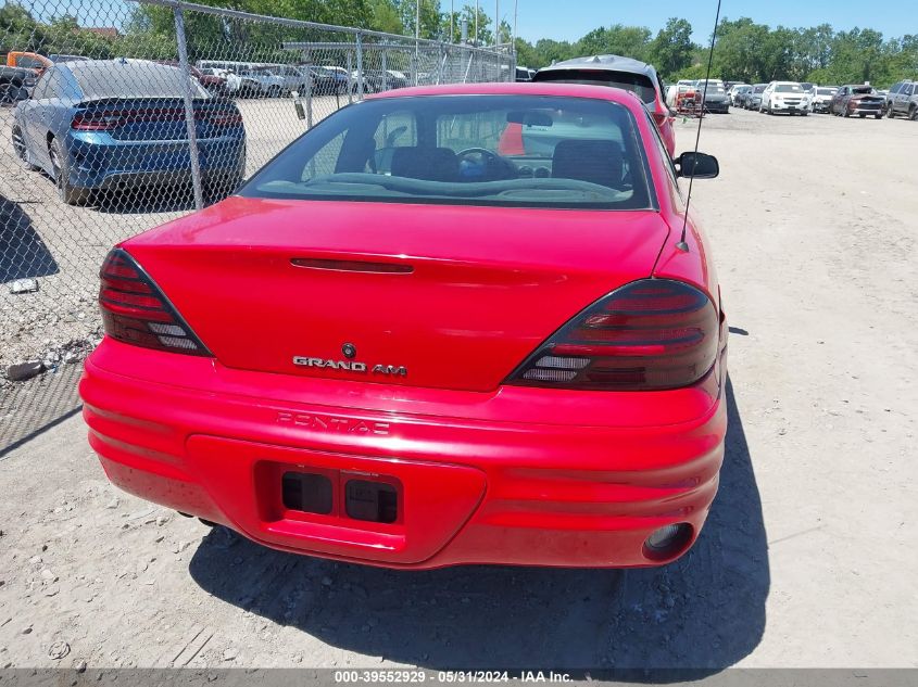 1999 Pontiac Grand Am Se VIN: 1G2NE12T6XM735075 Lot: 39552929