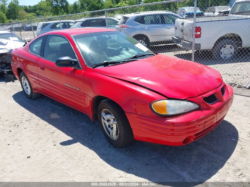 1999 Pontiac Grand Am Se VIN: 1G2NE12T6XM735075 Lot: 39552929