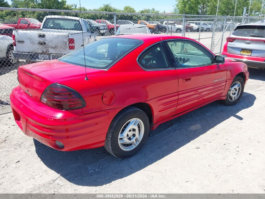 1999 Pontiac Grand Am Se VIN: 1G2NE12T6XM735075 Lot: 39552929