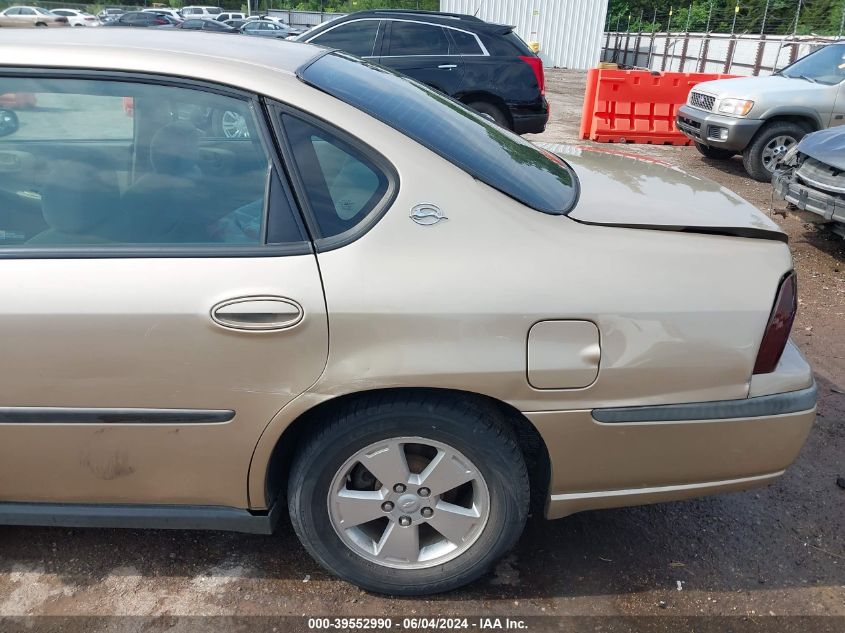 2004 Chevrolet Impala VIN: 2G1WF52E649188087 Lot: 39552990