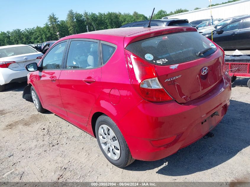 2016 Hyundai Accent Se VIN: KMHCT5AE0GU280433 Lot: 39552994