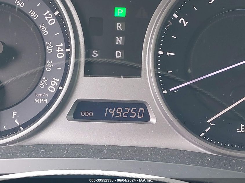 2007 Lexus Is 250 VIN: JTHBK262X75043540 Lot: 39552998