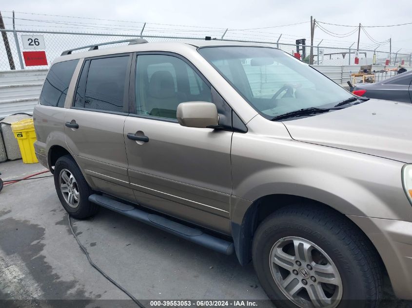 2004 Honda Pilot Ex-L VIN: 2HKYF18614H599760 Lot: 39553053