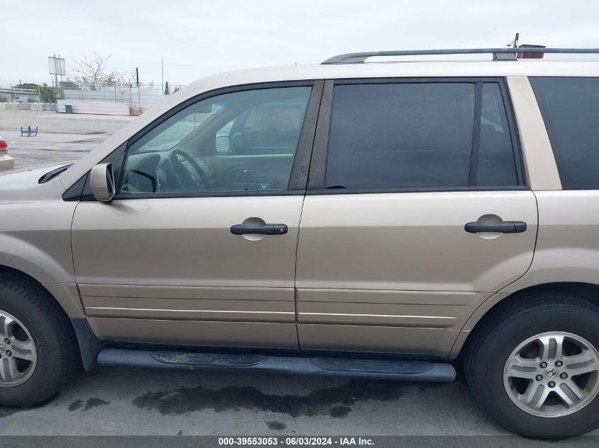 2004 Honda Pilot Ex-L VIN: 2HKYF18614H599760 Lot: 39553053