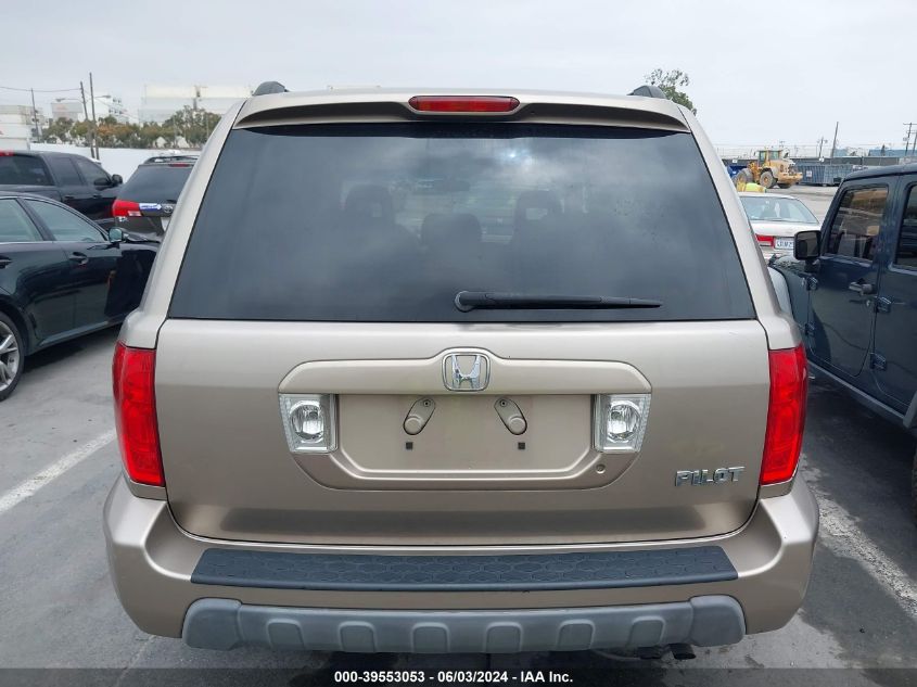 2004 Honda Pilot Ex-L VIN: 2HKYF18614H599760 Lot: 39553053