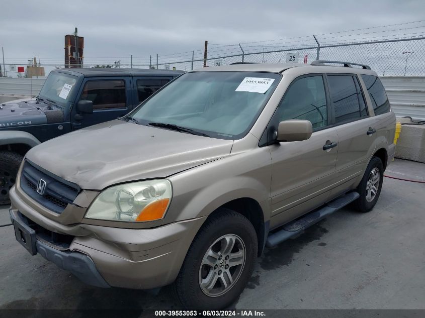 2004 Honda Pilot Ex-L VIN: 2HKYF18614H599760 Lot: 39553053