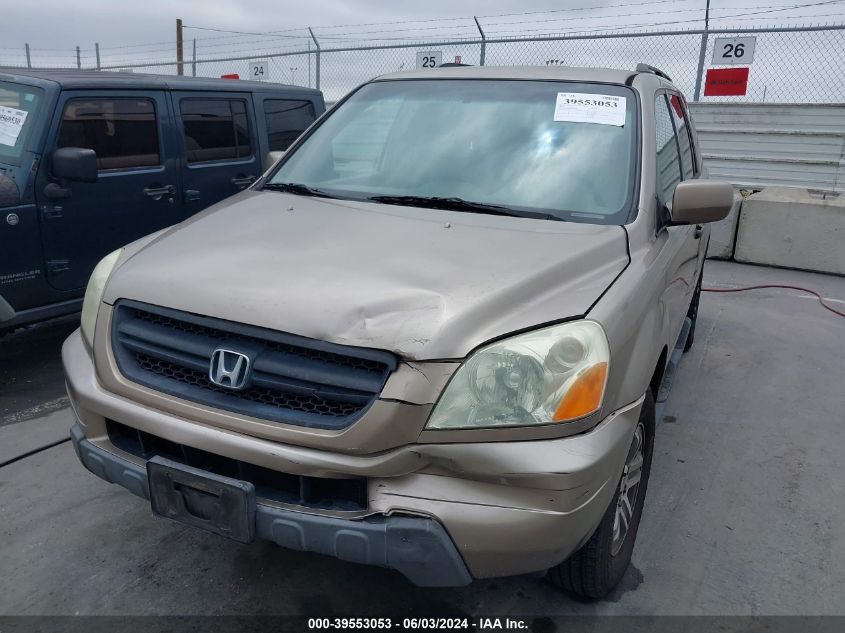 2004 Honda Pilot Ex-L VIN: 2HKYF18614H599760 Lot: 39553053