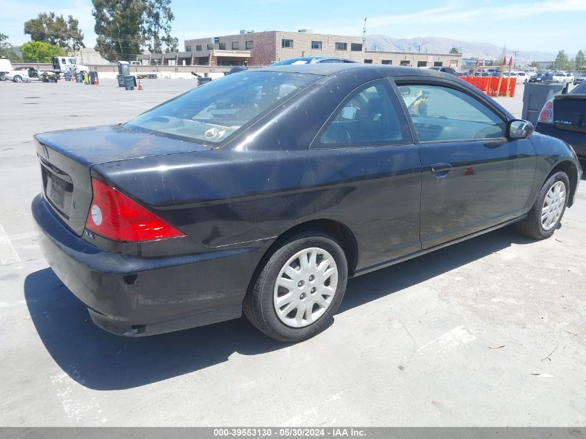 2005 Honda Civic Lx VIN: 1HGEM225X5L054007 Lot: 39553130