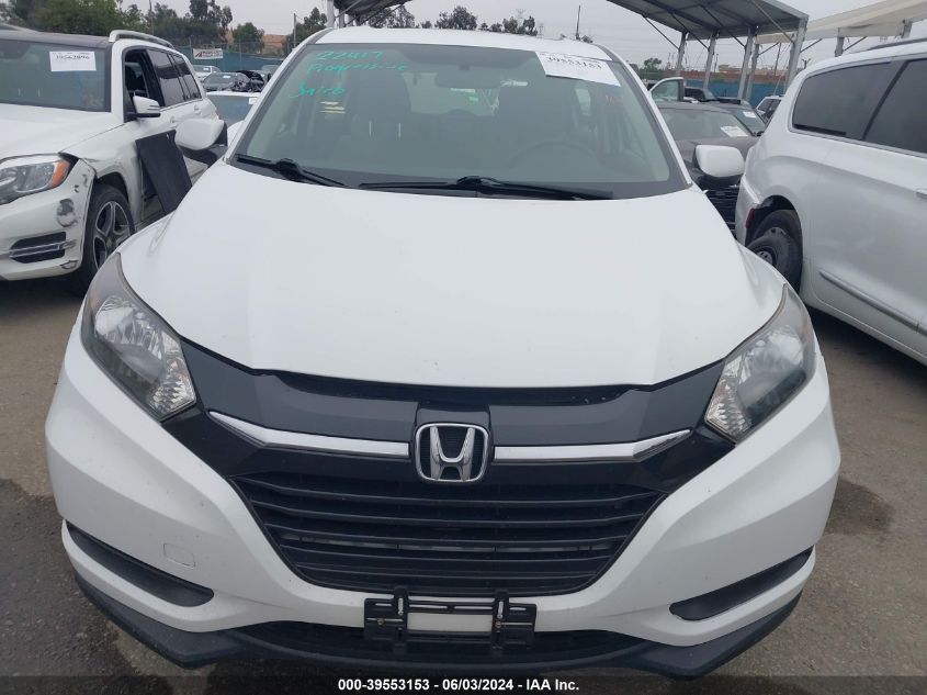 2016 Honda Hr-V Lx VIN: 3CZRU6H39GM742007 Lot: 39553153