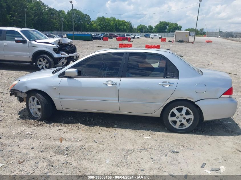 2006 Mitsubishi Lancer Es/Se VIN: JA3AJ26E66U066178 Lot: 39553156