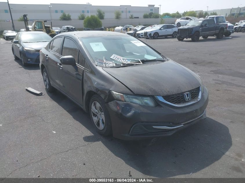 2014 Honda Civic Lx VIN: 2HGFB2F51EH555546 Lot: 39553163