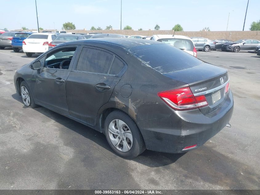 2014 Honda Civic Lx VIN: 2HGFB2F51EH555546 Lot: 39553163