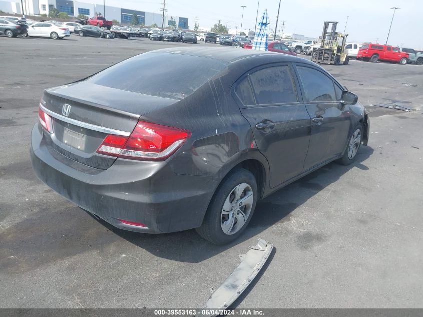 2014 Honda Civic Lx VIN: 2HGFB2F51EH555546 Lot: 39553163