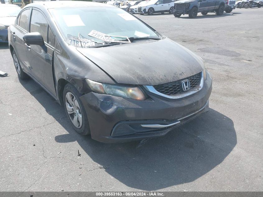 2014 Honda Civic Lx VIN: 2HGFB2F51EH555546 Lot: 39553163