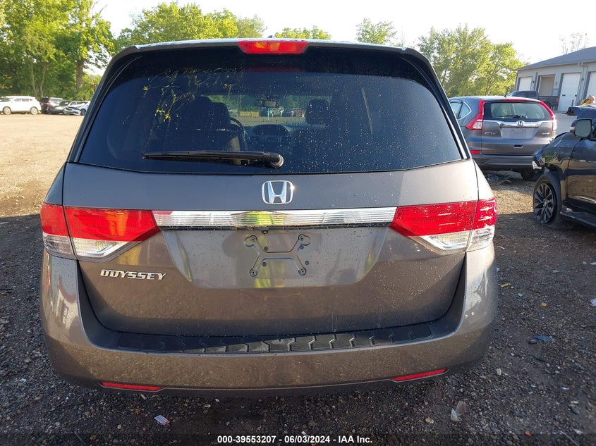 2016 Honda Odyssey Ex-L VIN: 5FNRL5H64GB014094 Lot: 39553207