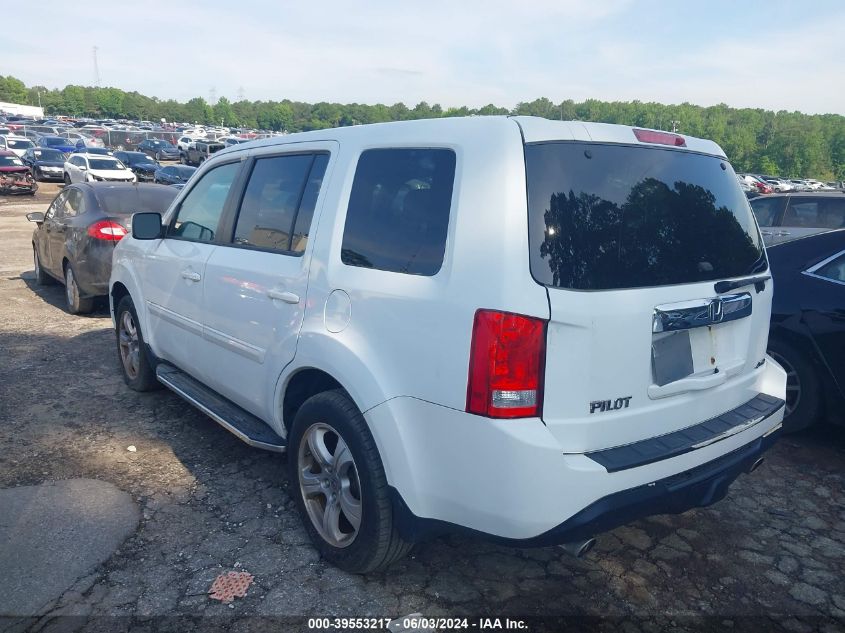 2012 Honda Pilot Ex-L VIN: 5FNYF4H7XCB070721 Lot: 39553217