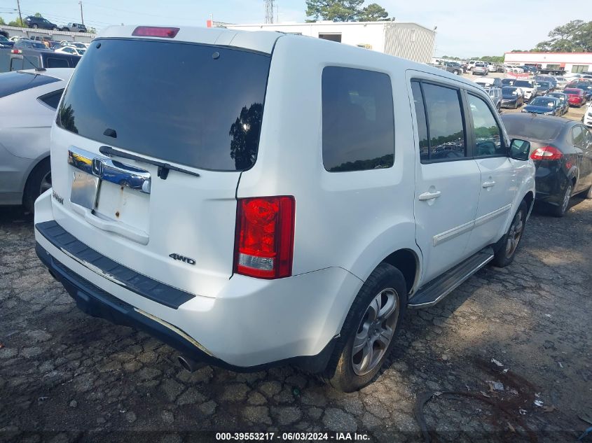 2012 Honda Pilot Ex-L VIN: 5FNYF4H7XCB070721 Lot: 39553217