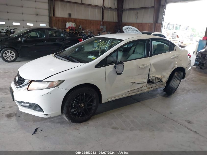 2014 Honda Civic Lx VIN: 19XFB2F50EE241560 Lot: 39553233