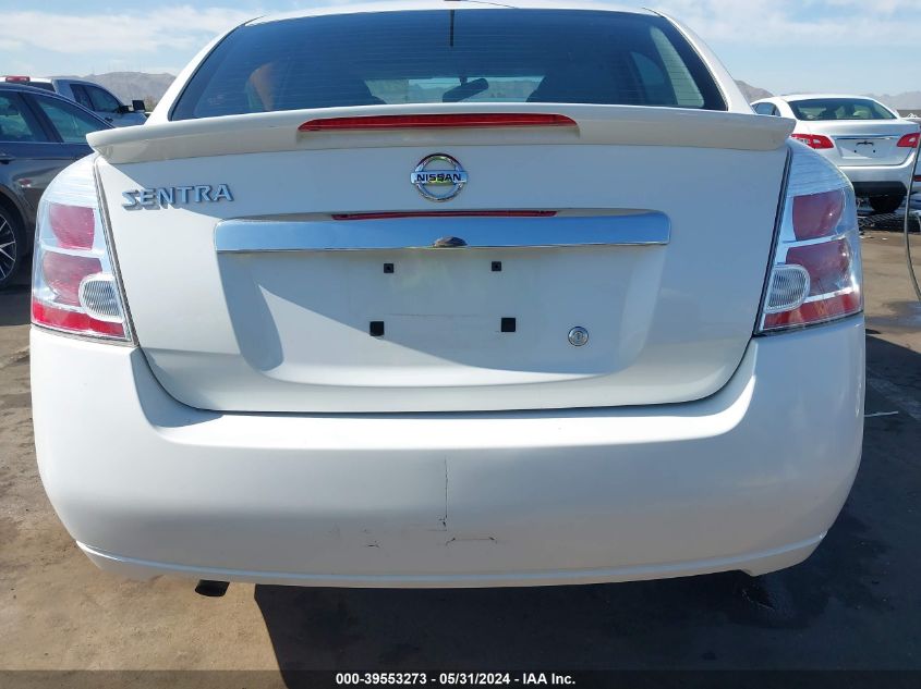 2012 Nissan Sentra 2.0 S VIN: 3N1AB6AP1CL741359 Lot: 39553273