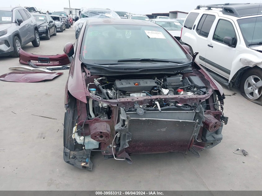 2012 Honda Civic Lx VIN: 2HGFB2F57CH578133 Lot: 39553312