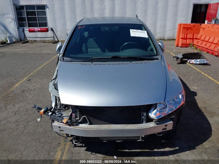 2009 Honda Civic Lx VIN: 19XFA16559E047187 Lot: 39553322
