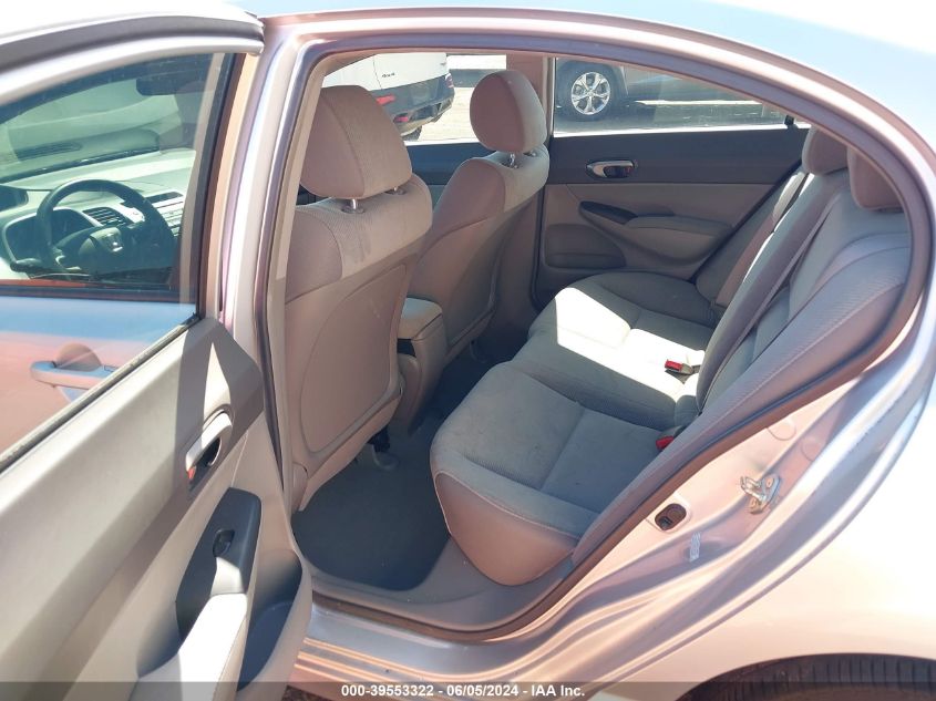 2009 Honda Civic Lx VIN: 19XFA16559E047187 Lot: 39553322