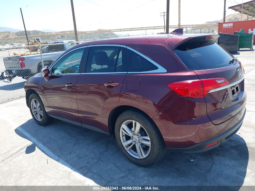 2015 Acura Rdx VIN: 5J8TB3H33FL001580 Lot: 39553343