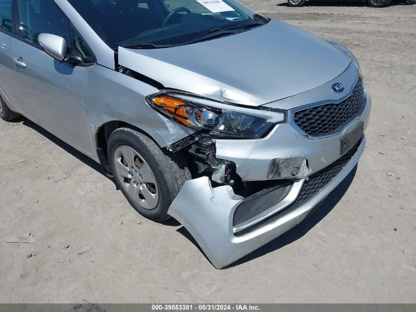 2016 Kia Forte Lx VIN: KNAFK4A64G5568356 Lot: 39553381