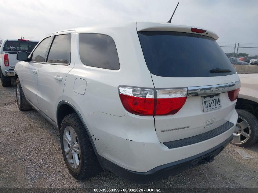 2012 Dodge Durango Sxt VIN: 1C4RDHAG2CC212536 Lot: 39553399