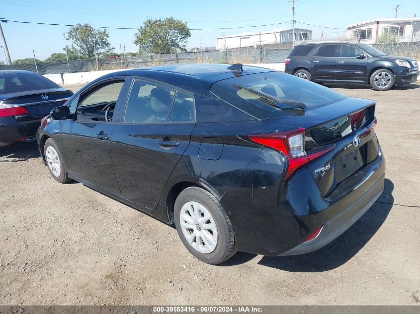 2019 Toyota Prius Le VIN: JTDKARFU3K3074552 Lot: 39553416