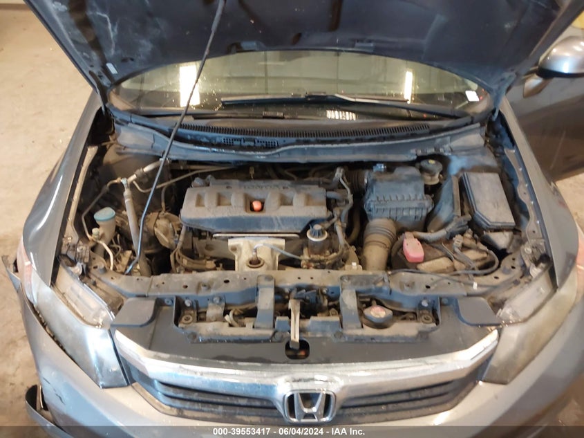 2012 Honda Civic Ex-L VIN: 2HGFB2F90CH524580 Lot: 39553417