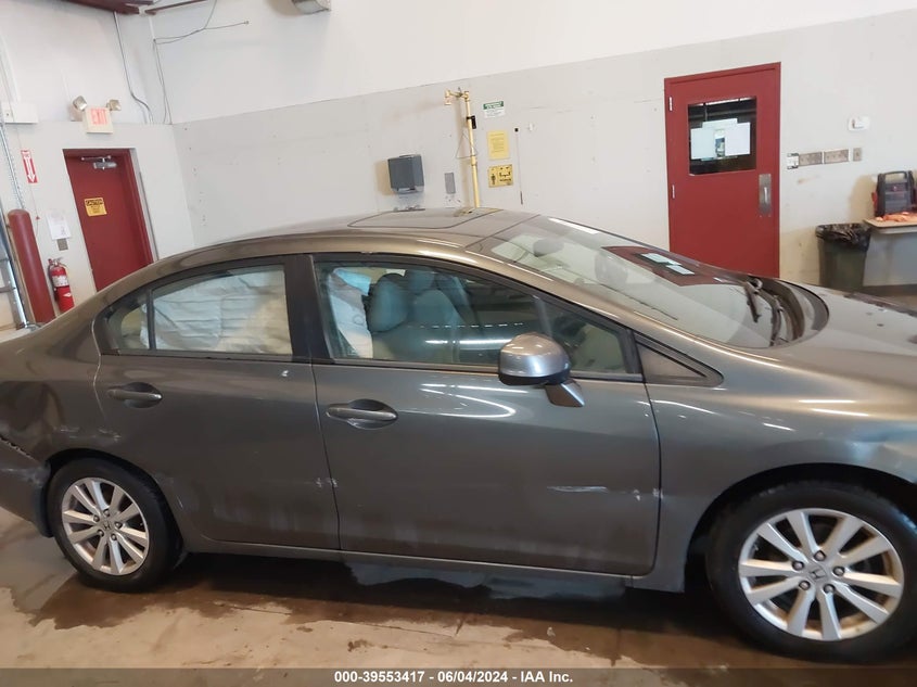 2012 Honda Civic Ex-L VIN: 2HGFB2F90CH524580 Lot: 39553417