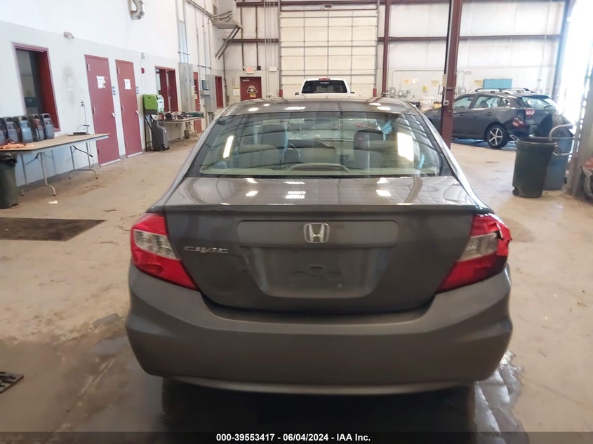 2012 Honda Civic Ex-L VIN: 2HGFB2F90CH524580 Lot: 39553417