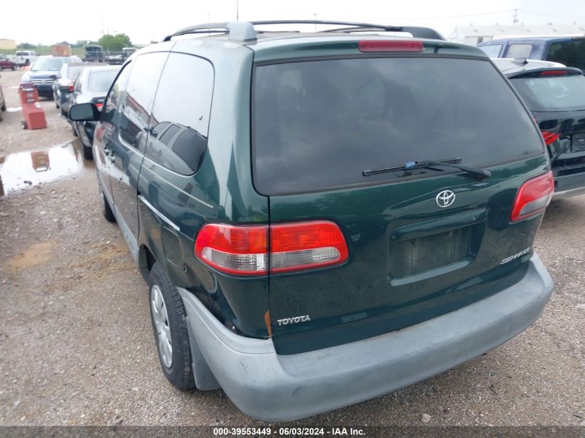 2002 Toyota Sienna Le/Xle VIN: 4T3ZF13C02U429770 Lot: 39553449