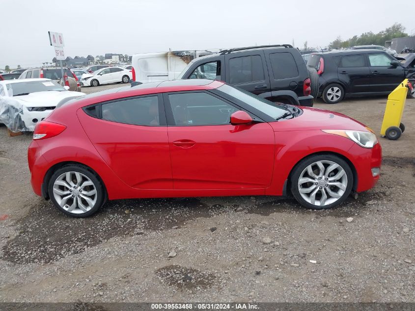 2013 Hyundai Veloster VIN: KMHTC6AD6DU133350 Lot: 39553458