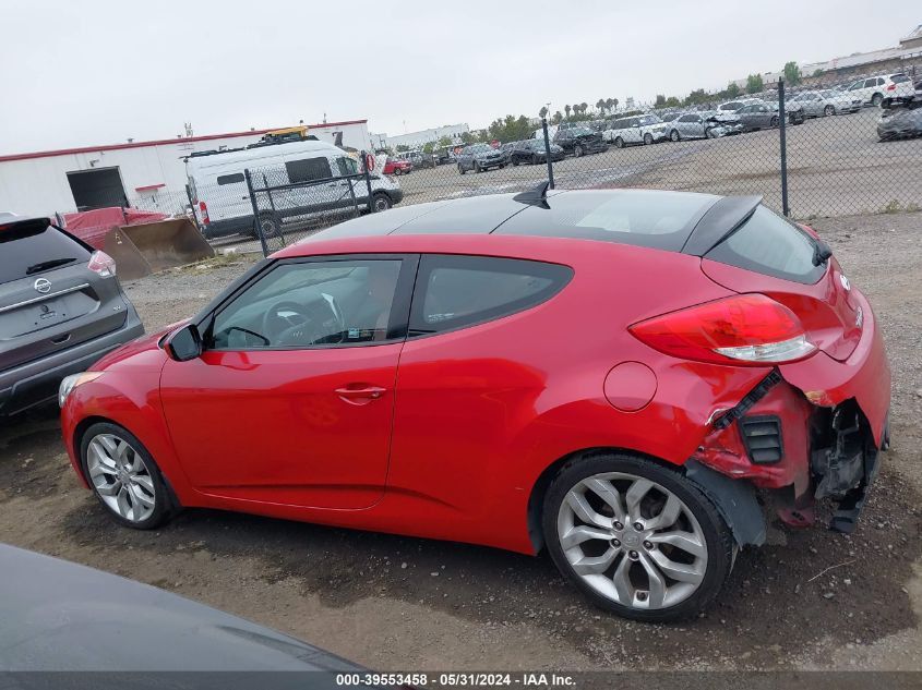 2013 HYUNDAI VELOSTER - KMHTC6AD6DU133350