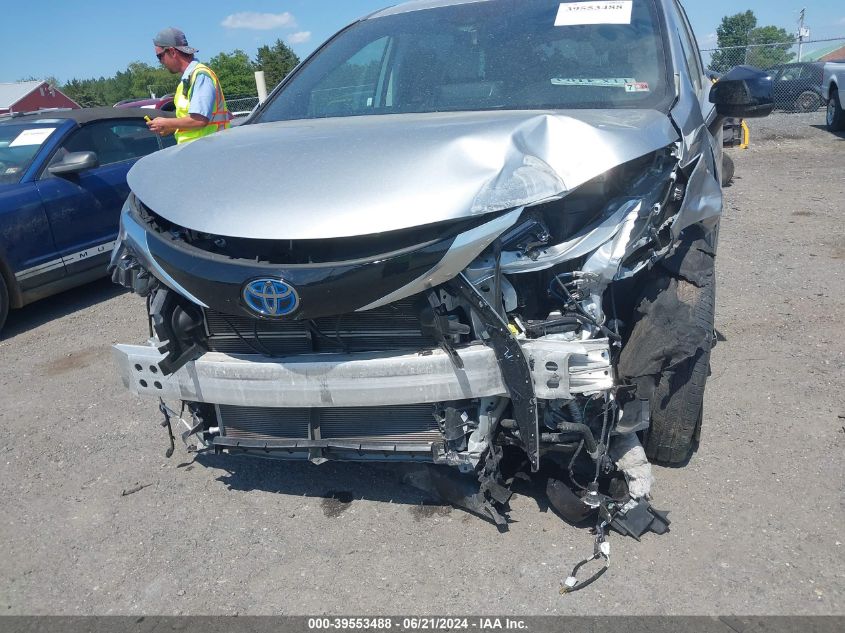 2022 Toyota Sienna Xse VIN: 5TDDRKEC6NS118841 Lot: 39553488