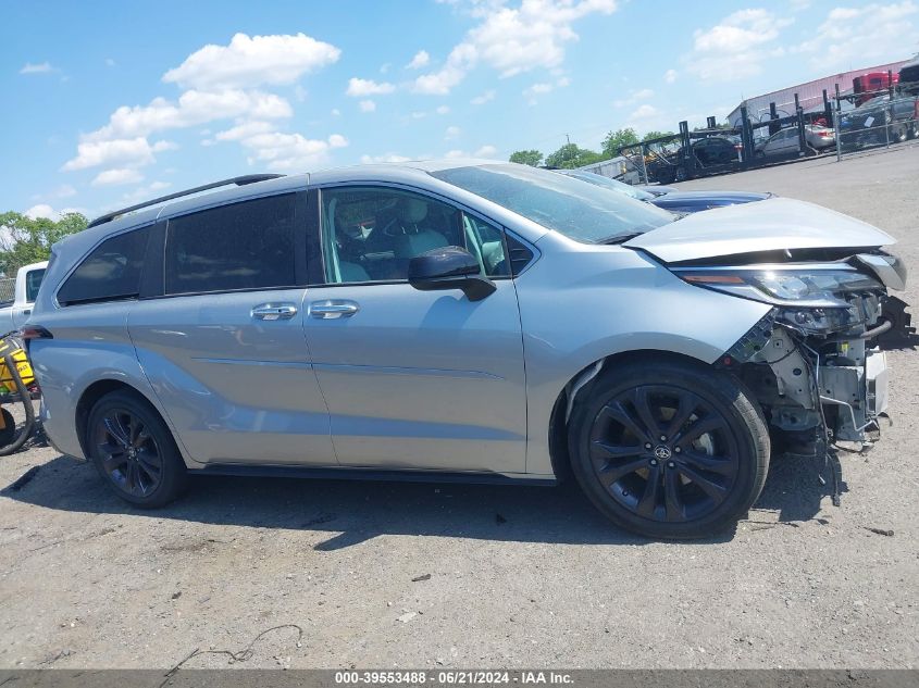 2022 Toyota Sienna Xse VIN: 5TDDRKEC6NS118841 Lot: 39553488