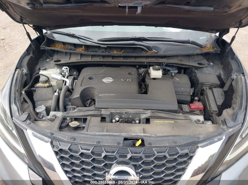 2022 Nissan Murano S Intelligent Awd VIN: 5N1AZ2AS7NC123902 Lot: 39553489