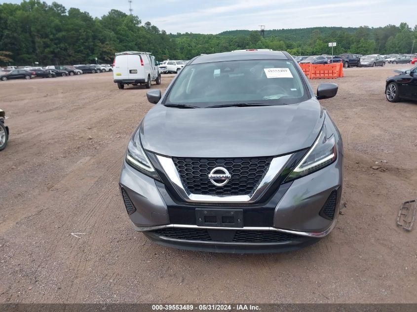 2022 Nissan Murano S Intelligent Awd VIN: 5N1AZ2AS7NC123902 Lot: 39553489