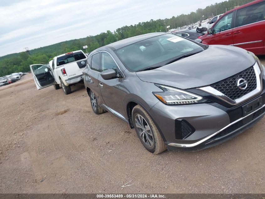 2022 Nissan Murano S Intelligent Awd VIN: 5N1AZ2AS7NC123902 Lot: 39553489