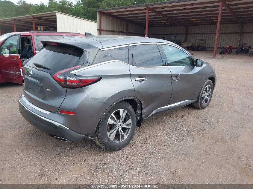 2022 Nissan Murano S Intelligent Awd VIN: 5N1AZ2AS7NC123902 Lot: 39553489