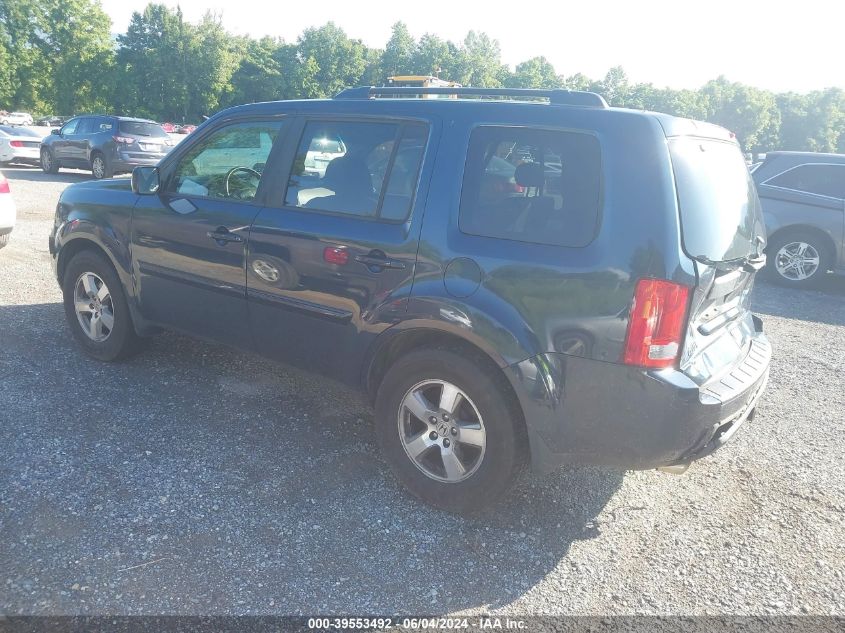 2011 Honda Pilot Ex-L VIN: 5FNYF4H76BB092066 Lot: 39553492