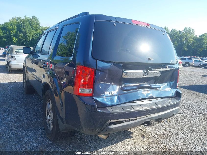 2011 Honda Pilot Ex-L VIN: 5FNYF4H76BB092066 Lot: 39553492