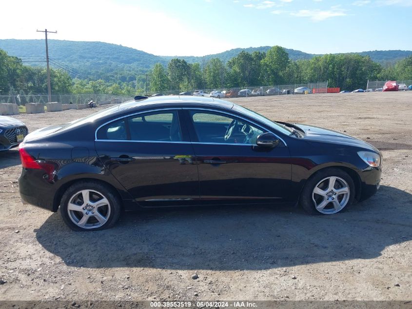 2013 Volvo S60 T5/T5 Platinum/T5 Premier/T5 Premier Plus VIN: YV1612FSXD1228030 Lot: 39553519